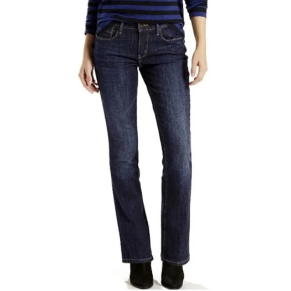 🔥051 Levi's 515 High Waist Bootcut Blue Jeans